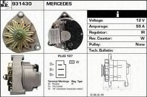 EDR 931430 - Генератор autocars.com.ua