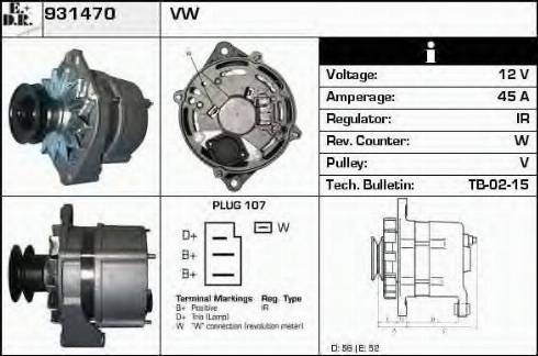 EDR 931470 - Генератор autocars.com.ua