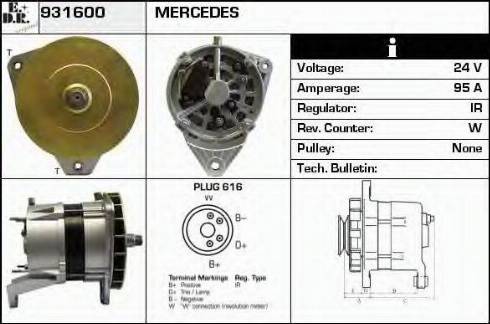 EDR 931600 - Генератор avtokuzovplus.com.ua