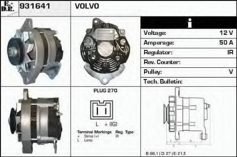 EDR 931641 - Генератор avtokuzovplus.com.ua