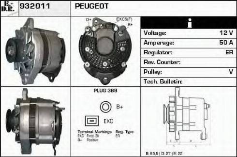 EDR 932011 - Генератор autocars.com.ua