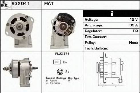 EDR 932041 - Генератор autocars.com.ua