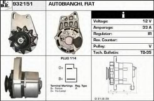 EDR 932151 - Генератор autocars.com.ua