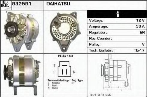 EDR 932591 - Генератор autocars.com.ua