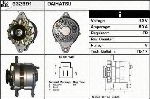 EDR 932691 - Генератор autocars.com.ua