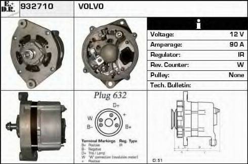 EDR 932710 - Генератор avtokuzovplus.com.ua