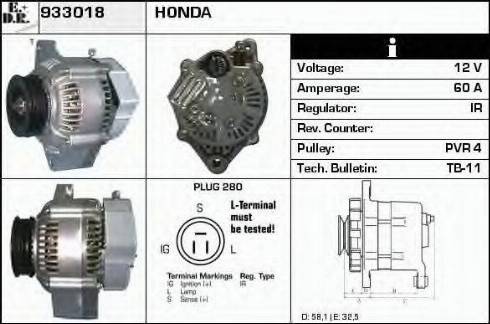 EDR 933018 - Генератор autocars.com.ua