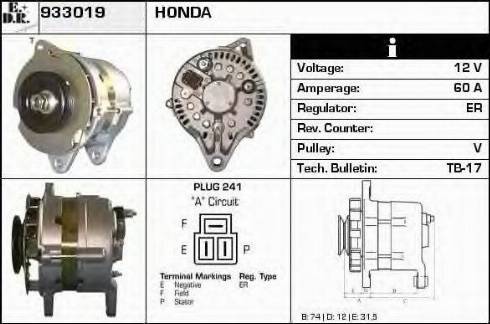 EDR 933019 - Генератор autocars.com.ua