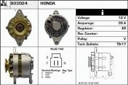 EDR 933024 - Генератор autocars.com.ua