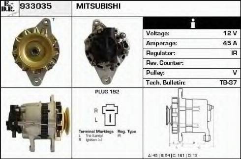 EDR 933035 - Генератор autocars.com.ua