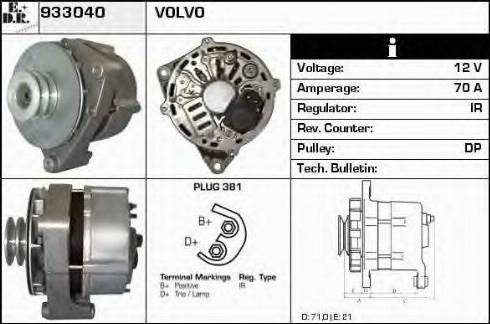 EDR 933040 - Генератор autocars.com.ua