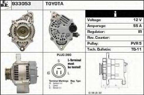 EDR 933053 - Генератор autocars.com.ua