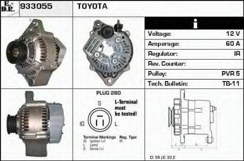 EDR 933055 - Генератор autocars.com.ua