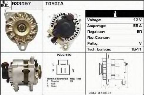 EDR 933057 - Генератор autocars.com.ua