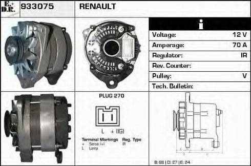 EDR 933075 - Генератор autocars.com.ua