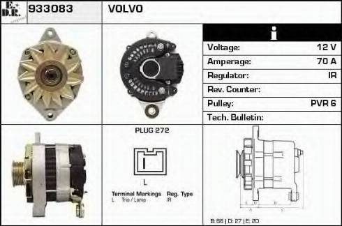 EDR 933083 - Генератор avtokuzovplus.com.ua