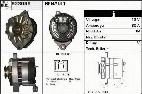 EDR 933086 - Генератор autocars.com.ua