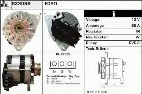 EDR 933089 - Генератор avtokuzovplus.com.ua