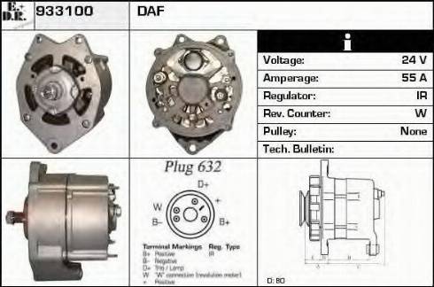 EDR 933100 - Генератор autocars.com.ua