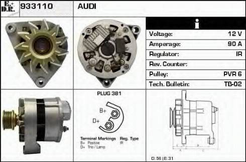 EDR 933110 - Генератор autocars.com.ua