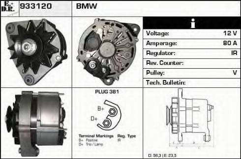 EDR 933120 - Генератор autocars.com.ua