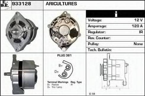 EDR 933128 - Генератор autocars.com.ua