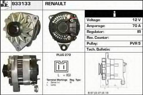 EDR 933133 - Генератор autocars.com.ua