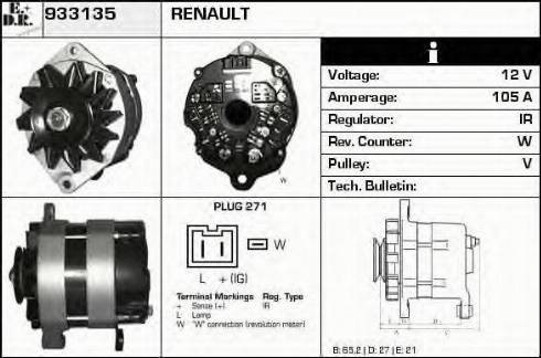 EDR 933135 - Генератор autocars.com.ua