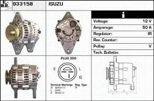 EDR 933158 - Генератор avtokuzovplus.com.ua