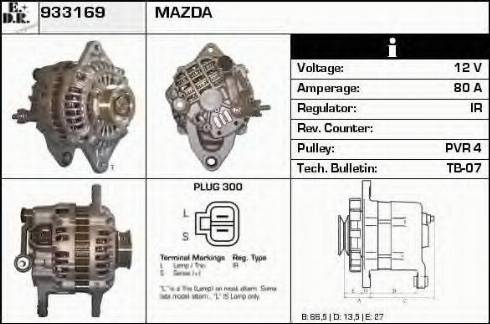 EDR 933169 - Генератор autocars.com.ua