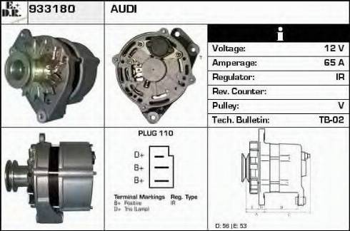 EDR 933180 - Генератор avtokuzovplus.com.ua