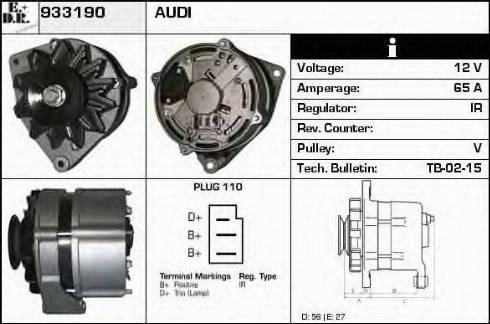 EDR 933190 - Генератор autocars.com.ua