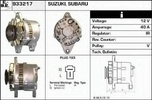 EDR 933217 - Генератор avtokuzovplus.com.ua