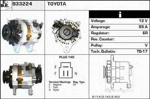 EDR 933224 - Генератор autocars.com.ua