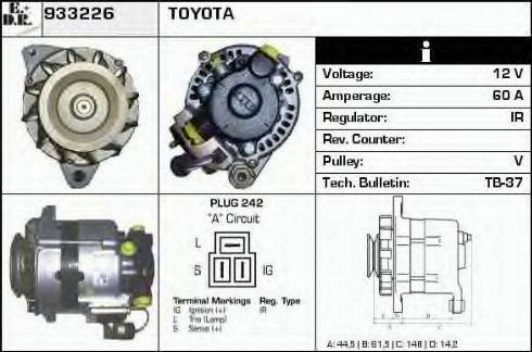 EDR 933226 - Генератор autocars.com.ua