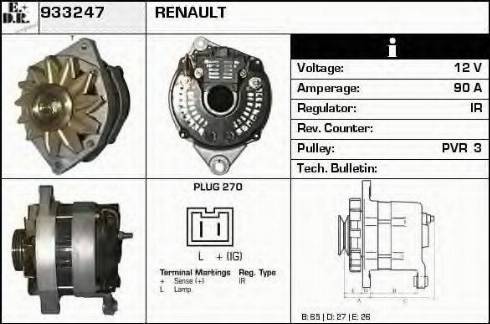 EDR 933247 - Генератор autocars.com.ua