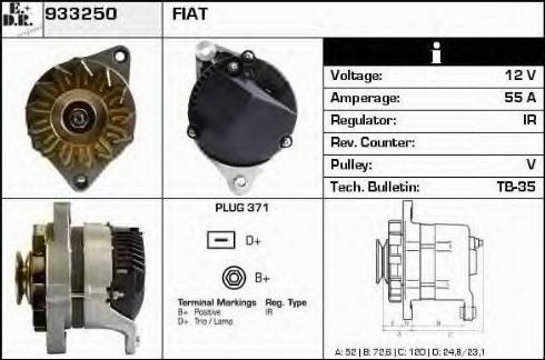 EDR 933250 - Генератор avtokuzovplus.com.ua