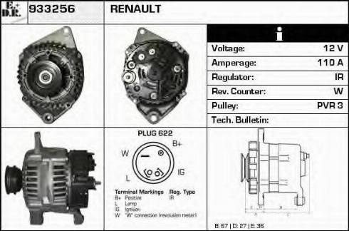 EDR 933256 - Генератор autocars.com.ua