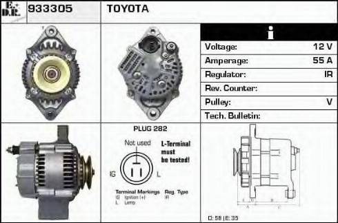 EDR 933305 - Генератор autocars.com.ua