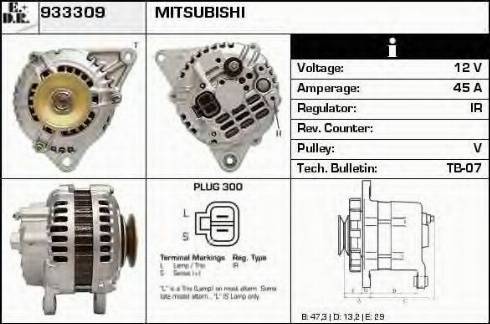 EDR 933309 - Генератор autocars.com.ua