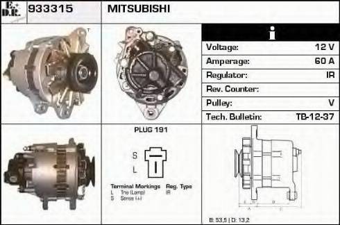 EDR 933315 - Генератор avtokuzovplus.com.ua