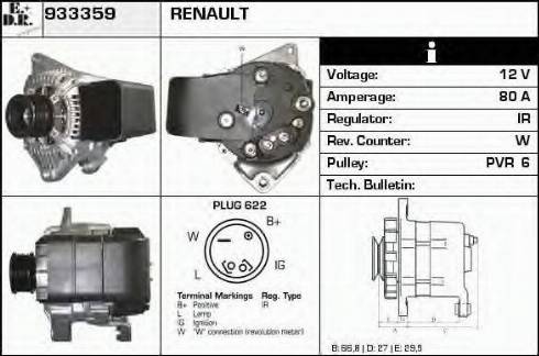 EDR 933359 - Генератор autocars.com.ua