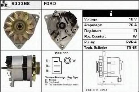 EDR 933368 - Генератор autocars.com.ua