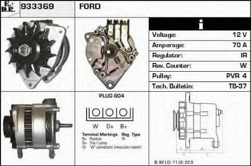 EDR 933369 - Генератор autocars.com.ua