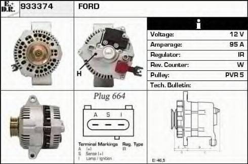 EDR 933374 - Генератор autocars.com.ua