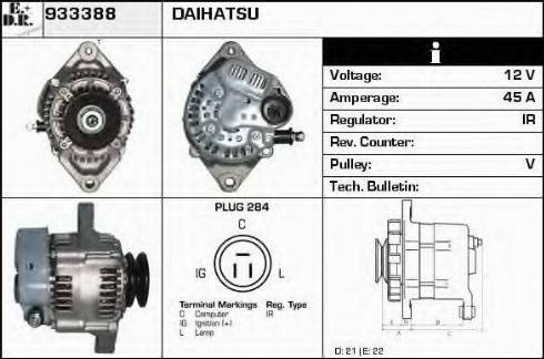 EDR 933388 - Генератор avtokuzovplus.com.ua