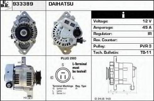 EDR 933389 - Генератор avtokuzovplus.com.ua