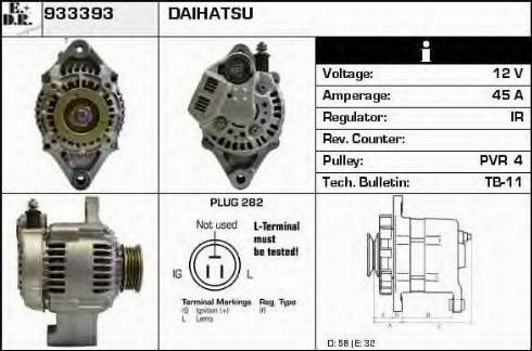 EDR 933393 - Генератор autocars.com.ua