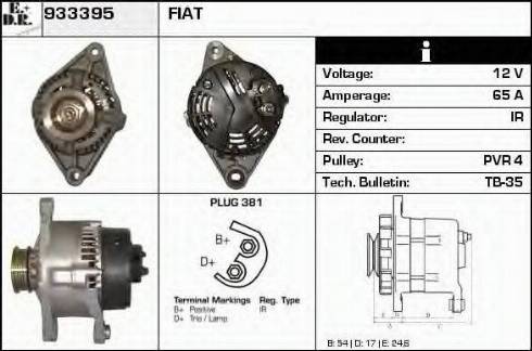 EDR 933395 - Генератор avtokuzovplus.com.ua