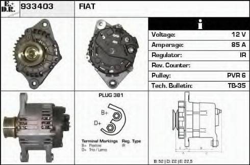 EDR 933403 - Генератор autocars.com.ua